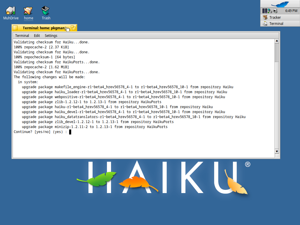 Shared post - Time to update to the latest Beta 4 build of Haiku ...